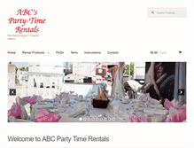 Tablet Screenshot of abcpartytime.com